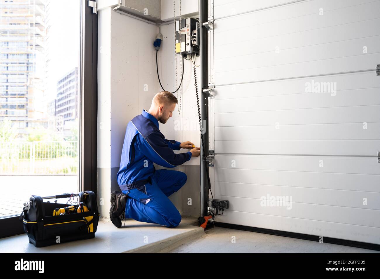Door installation hires stock photography and images Alamy
