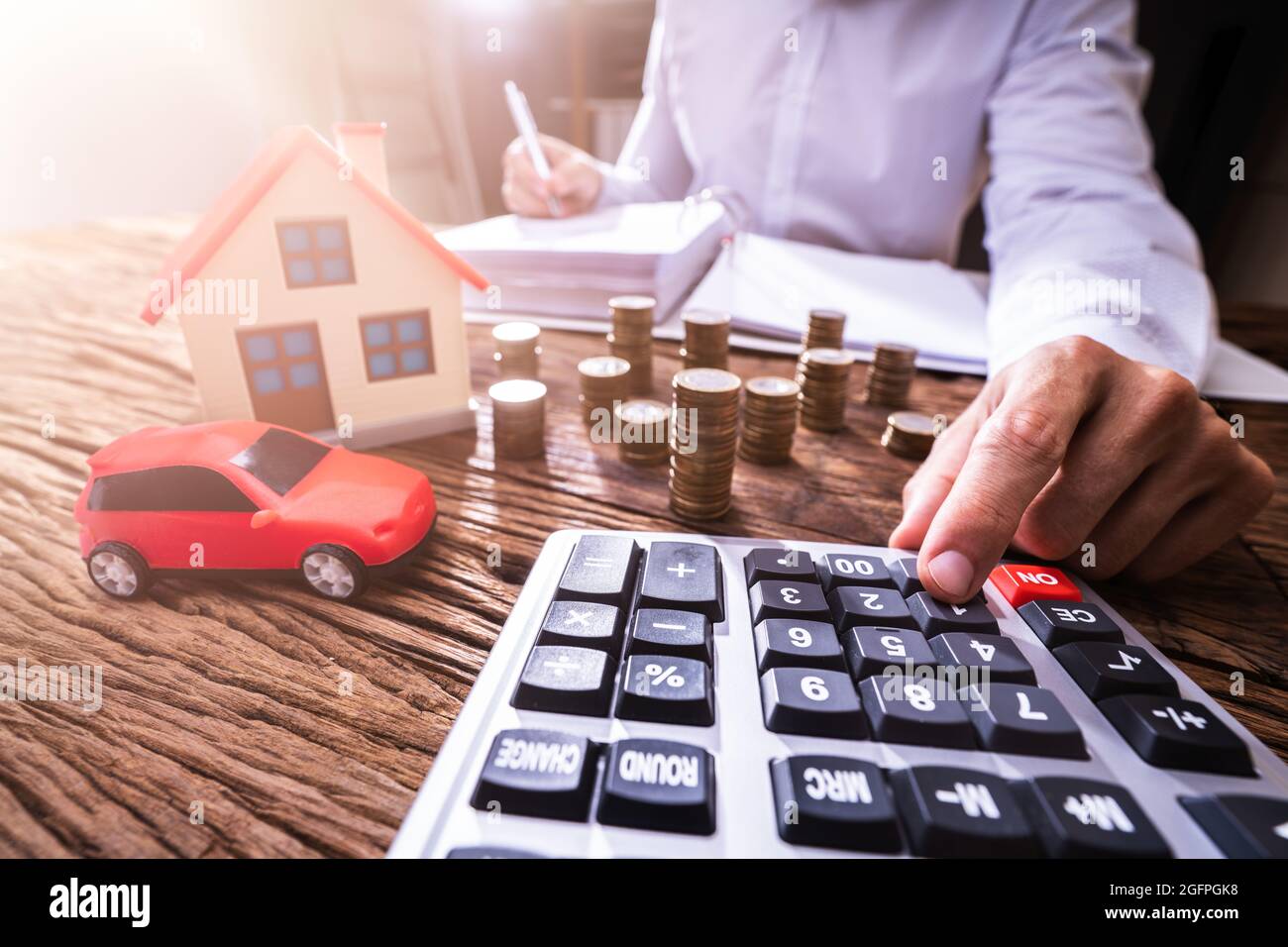 Paying House Property Rent. Money Savings Opportunity Stock Photo Alamy