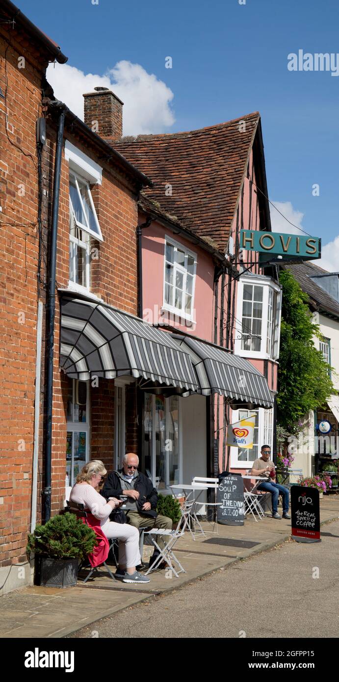 Market Square Lavenham Suffolk Stock Photo Alamy