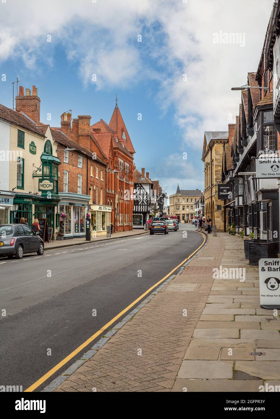 Stratford upon Avon Town Centre views Stock Photo Alamy