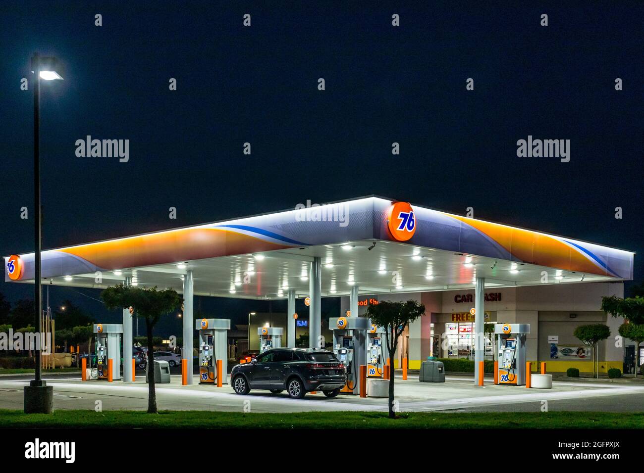 A 76 Gas Station in Modesto California USA Stock Photo Alamy
