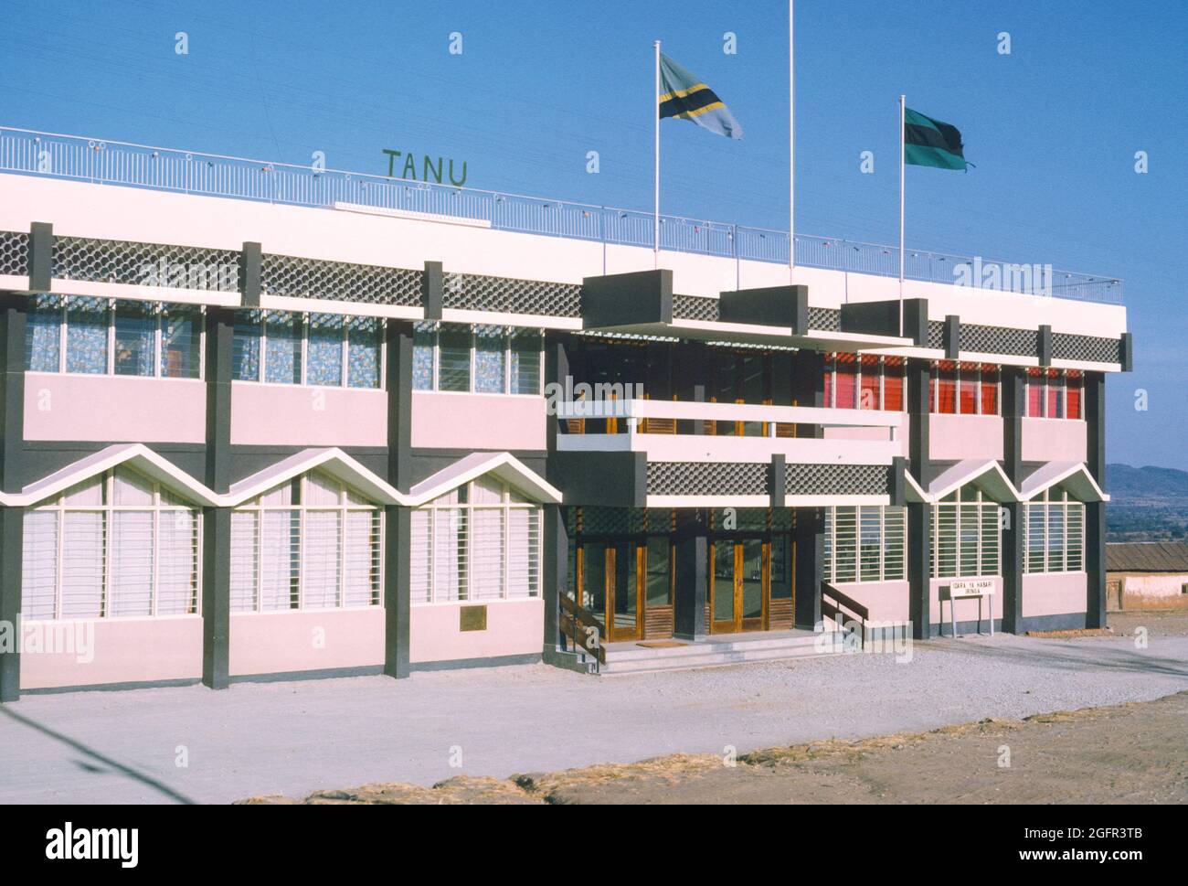 Iringa, Tanzania. Government Office Building, September 1970. Stock Photo