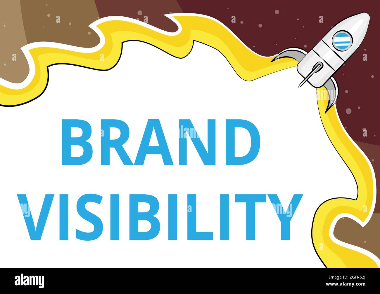 Sign displaying Brand Visibility. Business concept frequency at which ...