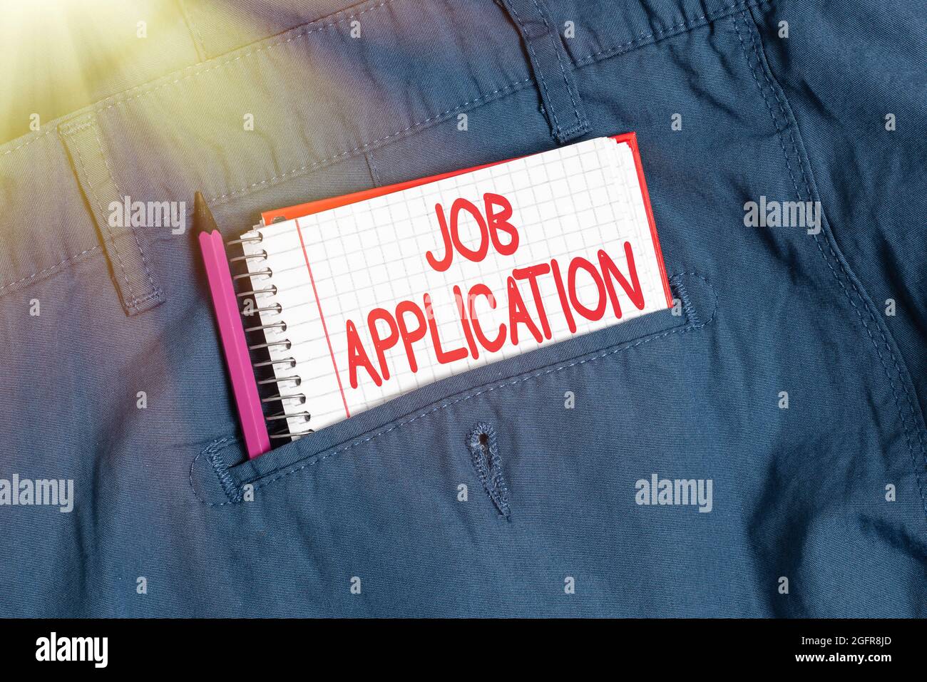 Inspiration showing sign Job Application. Business idea paper which