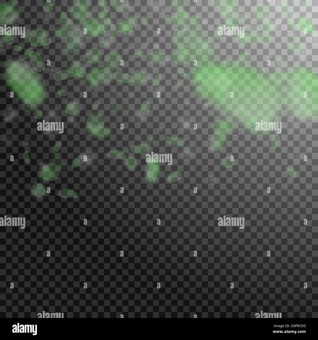 Flower Falling Gradient Green flower petals falling down. Popular romantic flowers gradient ...