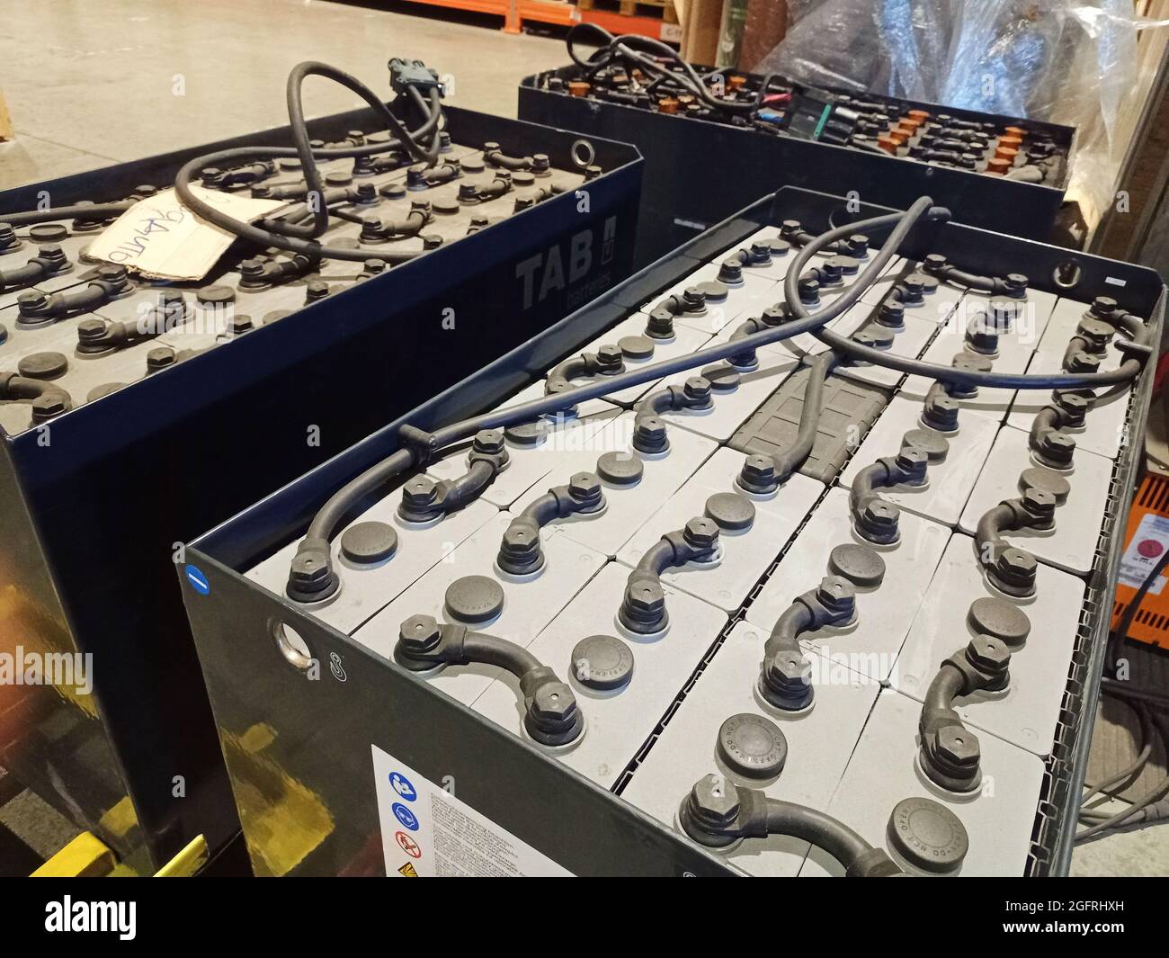 Industrial storage batteries. Charging the battery of the electric