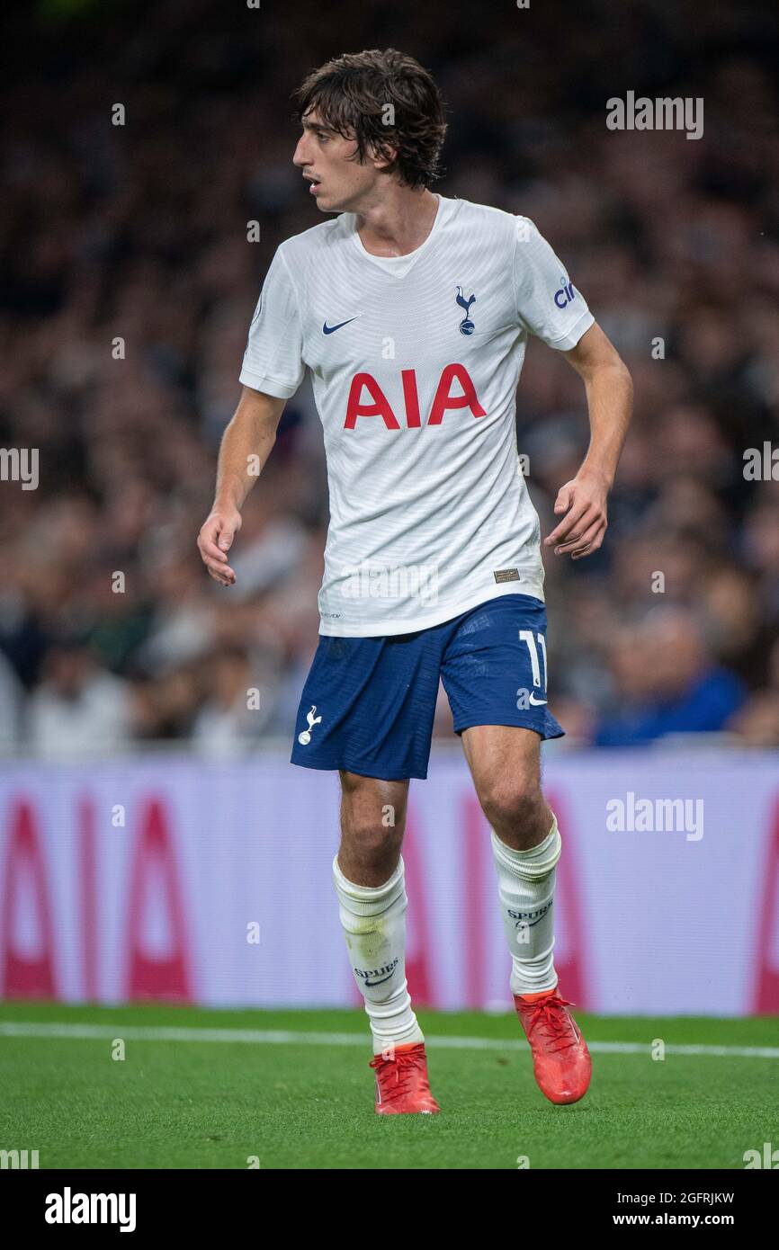 LONDON, ENGLAND - AUGUST 26: Bryan Gil of Tottenham during the UEFA  Conference League Play-Offs Leg Two match between Tottenham Hotspur and  Pacos de F Stock Photo - Alamy