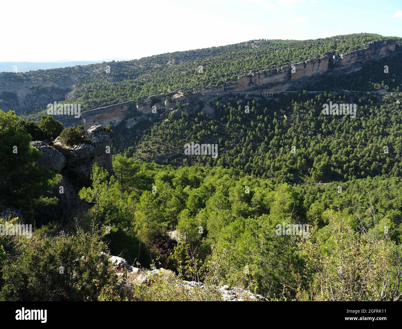 Green mountain under the sky on a sunny day Stock Photo - Alamy