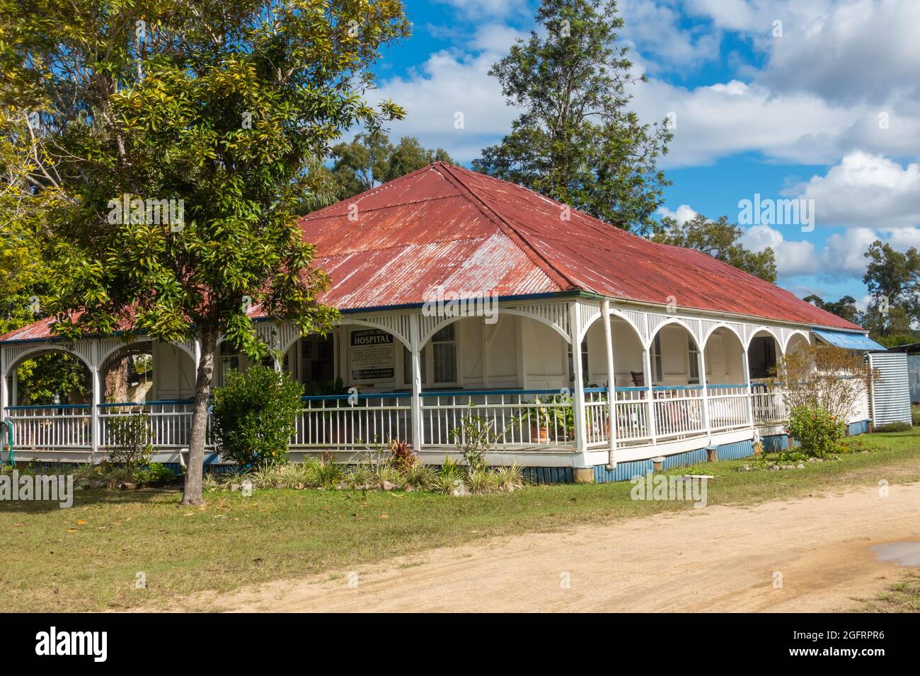 Early 19th Century Australian country home became a Hospital c1920- 1938. Caboolture Australia. Stock Photo