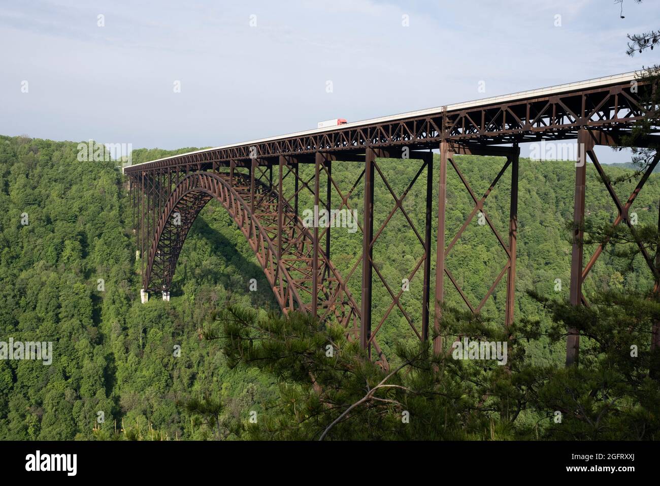 New River Bridge, West Virginia, US Highway 19. Longest steel