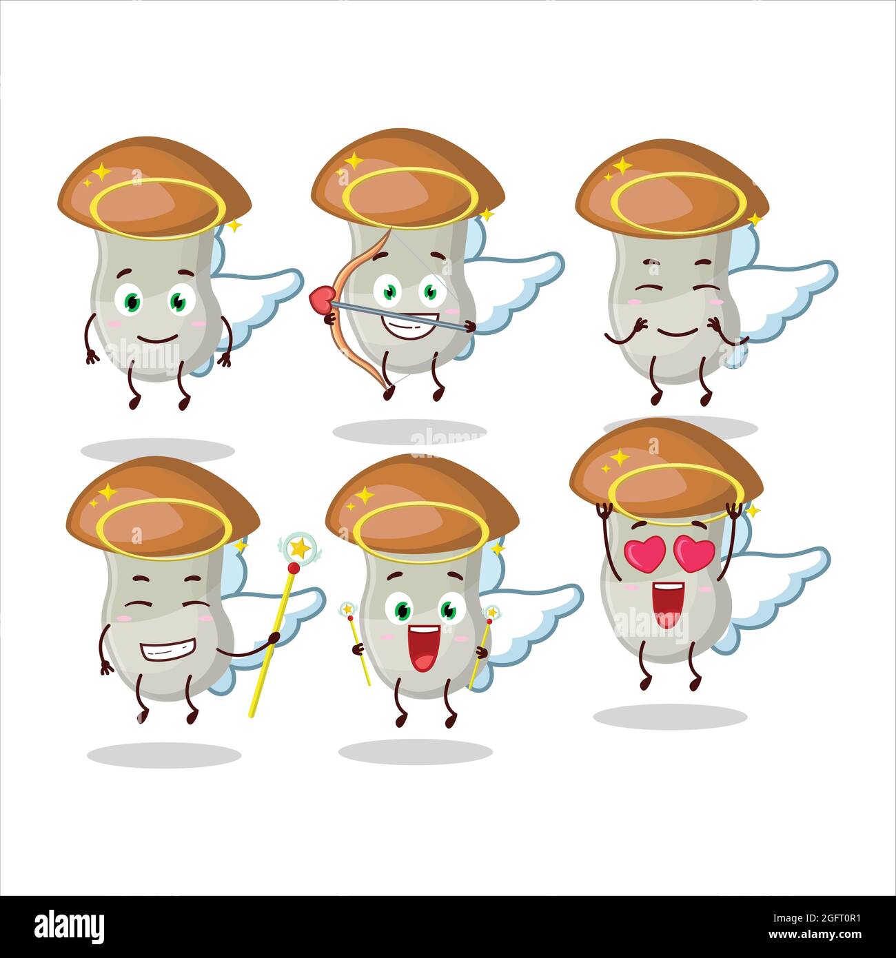 Aspen cartoon designs as a cute angel character. Vector illustration ...