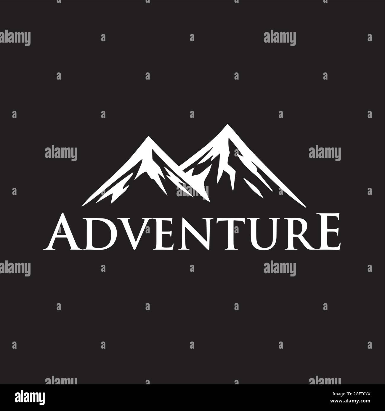 Mountain Adventure Logo Template Stock Vector Image & Art - Alamy