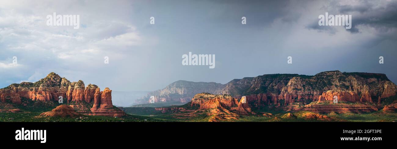 Panorama of Sedona, Arizona After a Summer Thunderstorm Stock Photo - Alamy