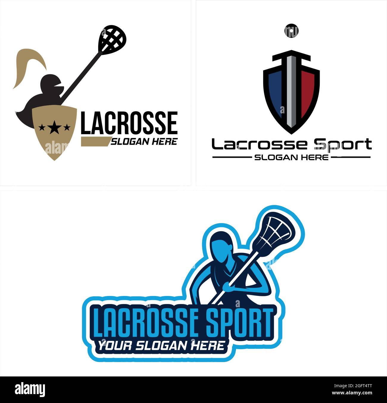 Lacrosse sport training logo design Stock Vector Image & Art Alamy