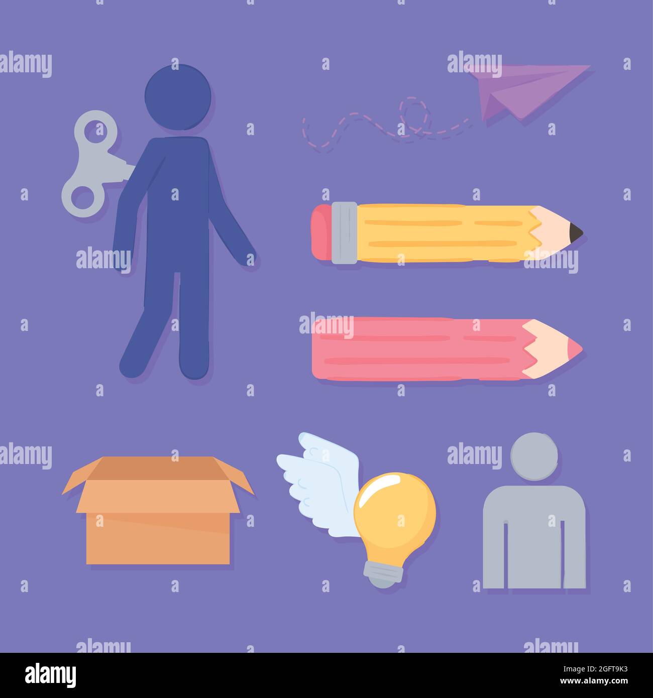 icon set unique Stock Vector Image & Art - Alamy