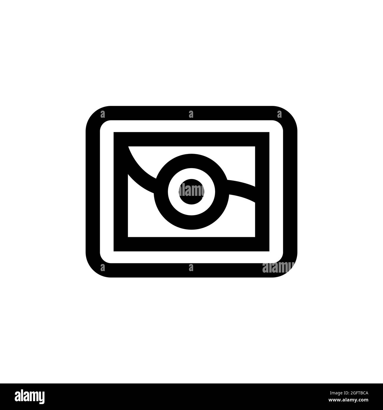 Simple location icon. isolated on white. Vector illustration Stock ...