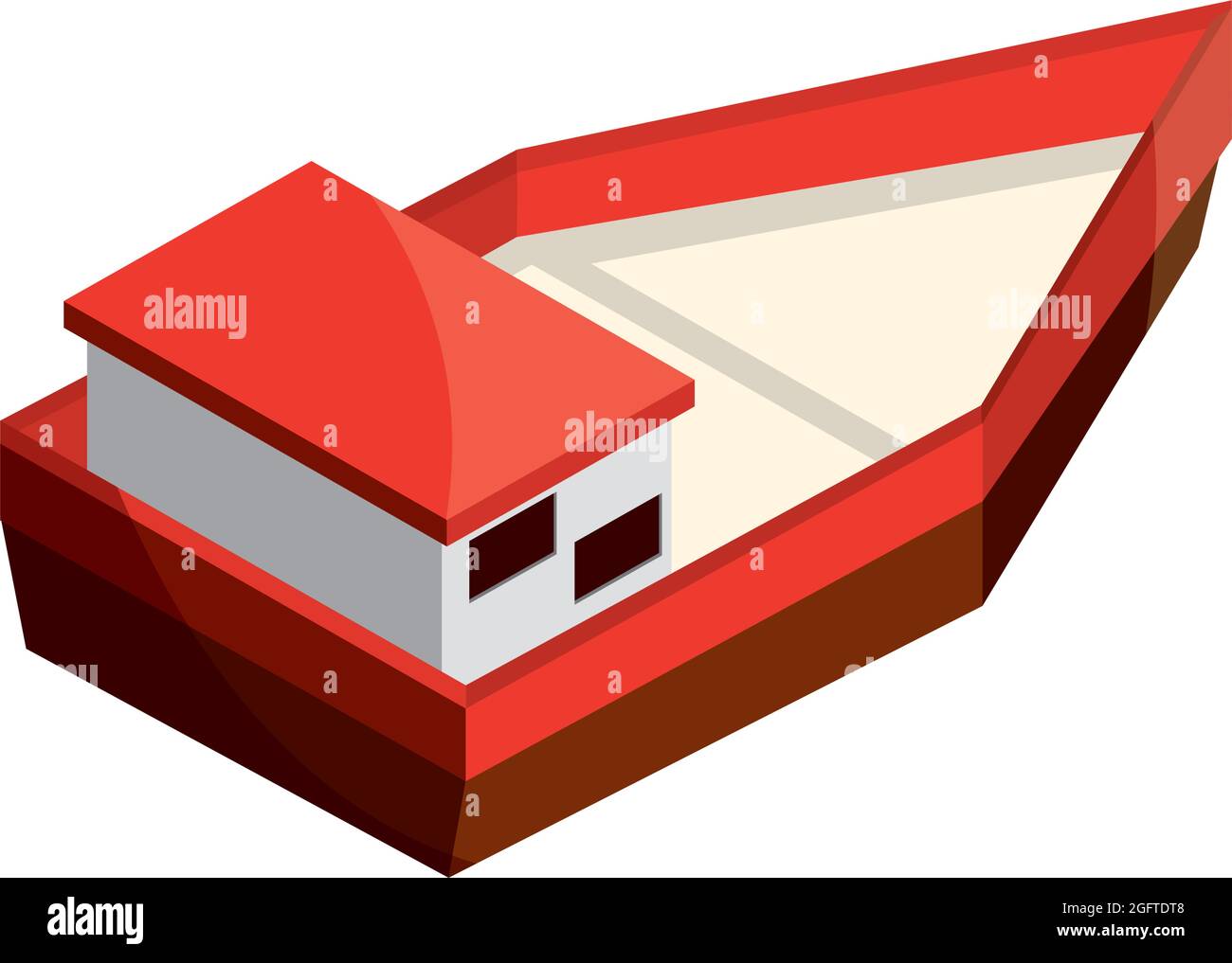 red boat isometric Stock Vector Image & Art Alamy