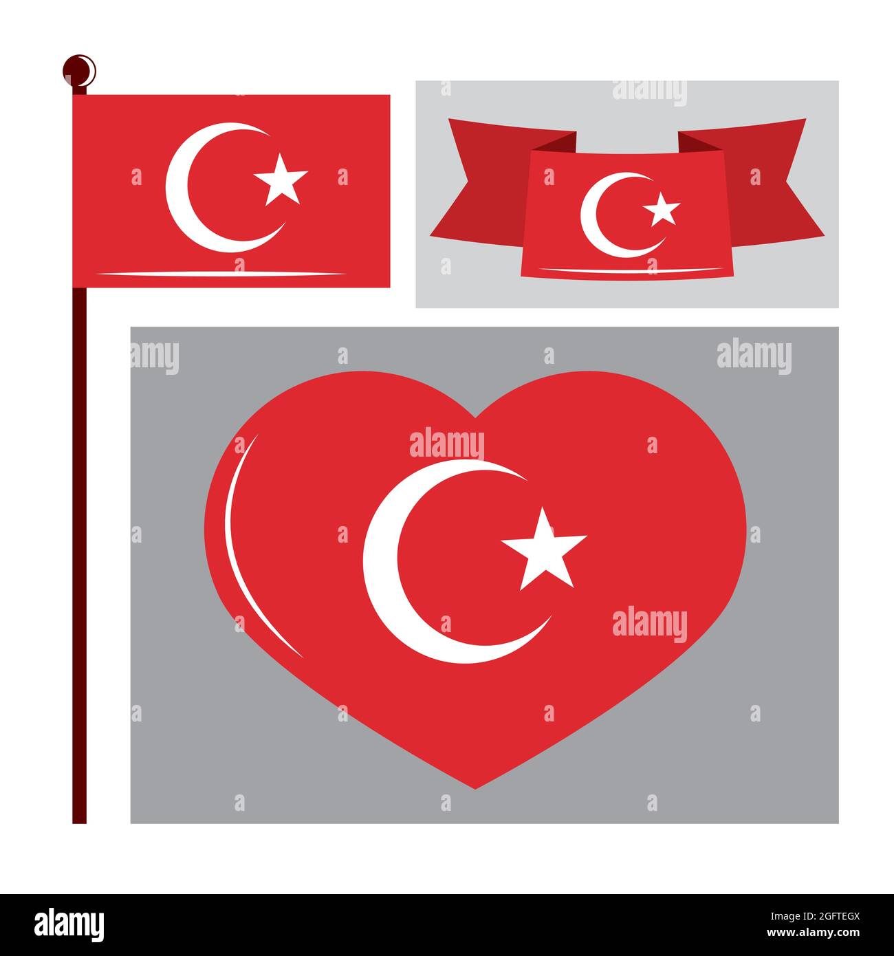 turkey flags set Stock Vector Image & Art Alamy