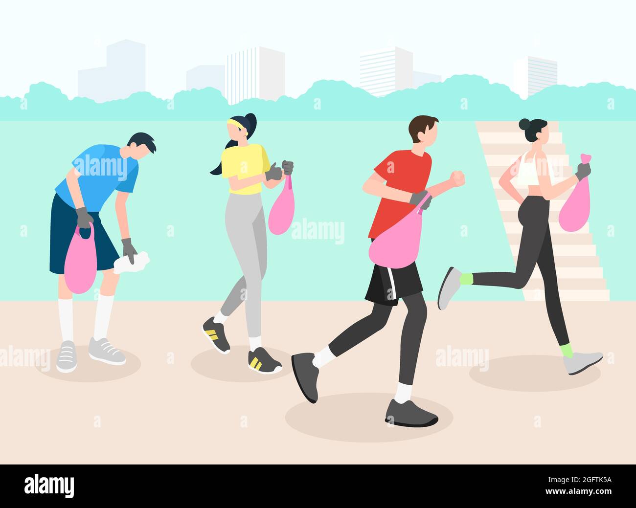 Environmental group plogging in hi-res stock photography and images - Alamy