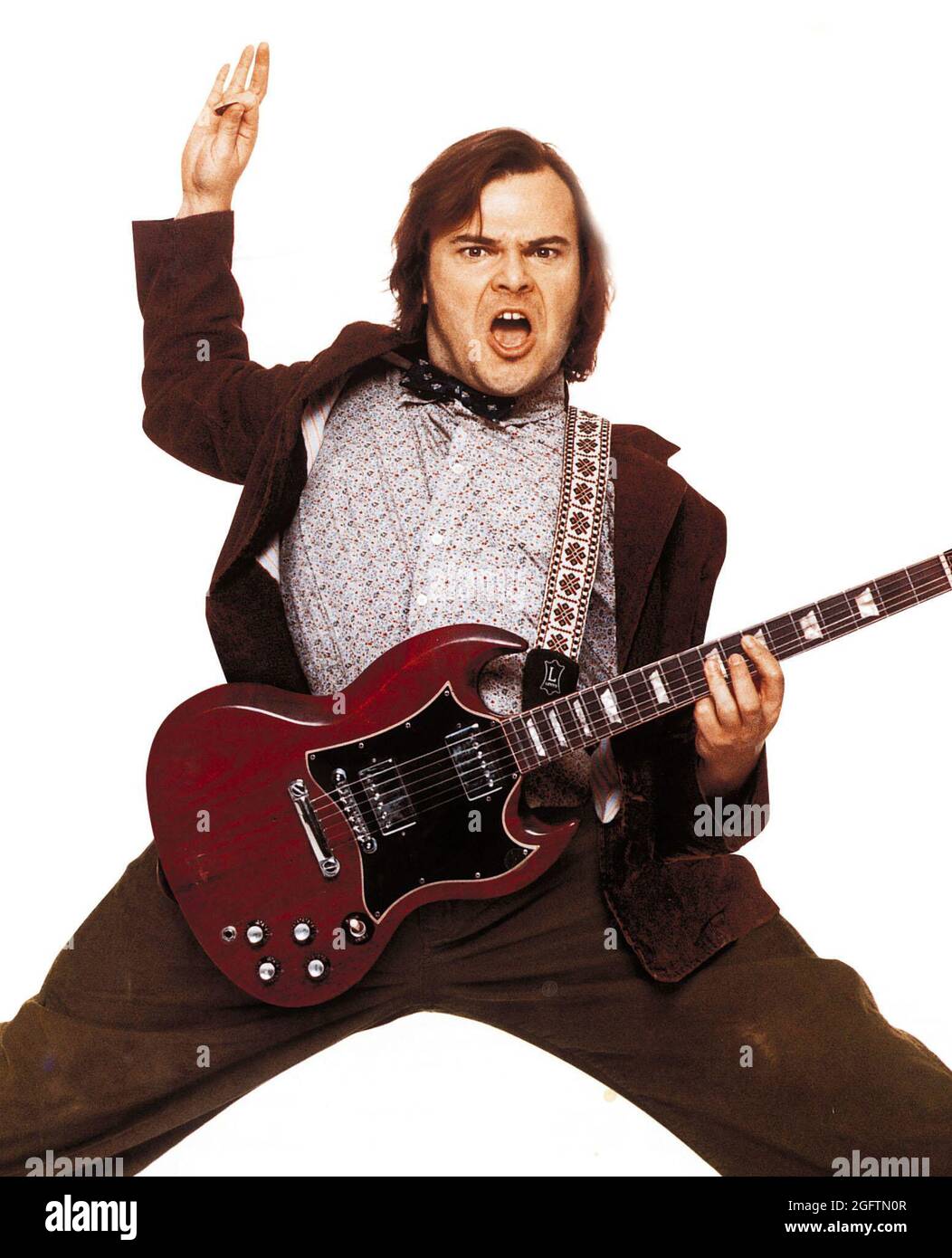 JACK BLACK in THE SCHOOL OF ROCK (2003), directed by RICHARD LINKLATER.  Credit: PARAMOUNT PICTURES / Album Stock Photo - Alamy