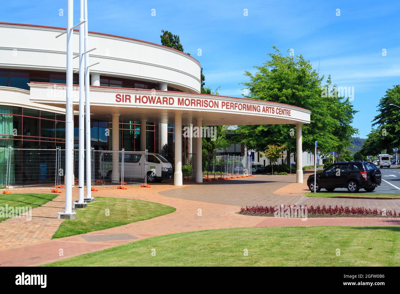 The Sir Howard Morrison Performing Arts Centre in Rotorua, New Zealand, named after a famous New Zealand entertainer Stock Photo