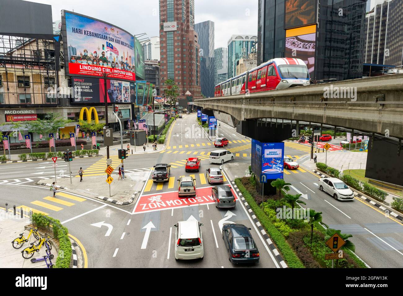 Shibuya-Style Crossroads, Kuala Lumpur, Malaysia Stock Photo - Alamy