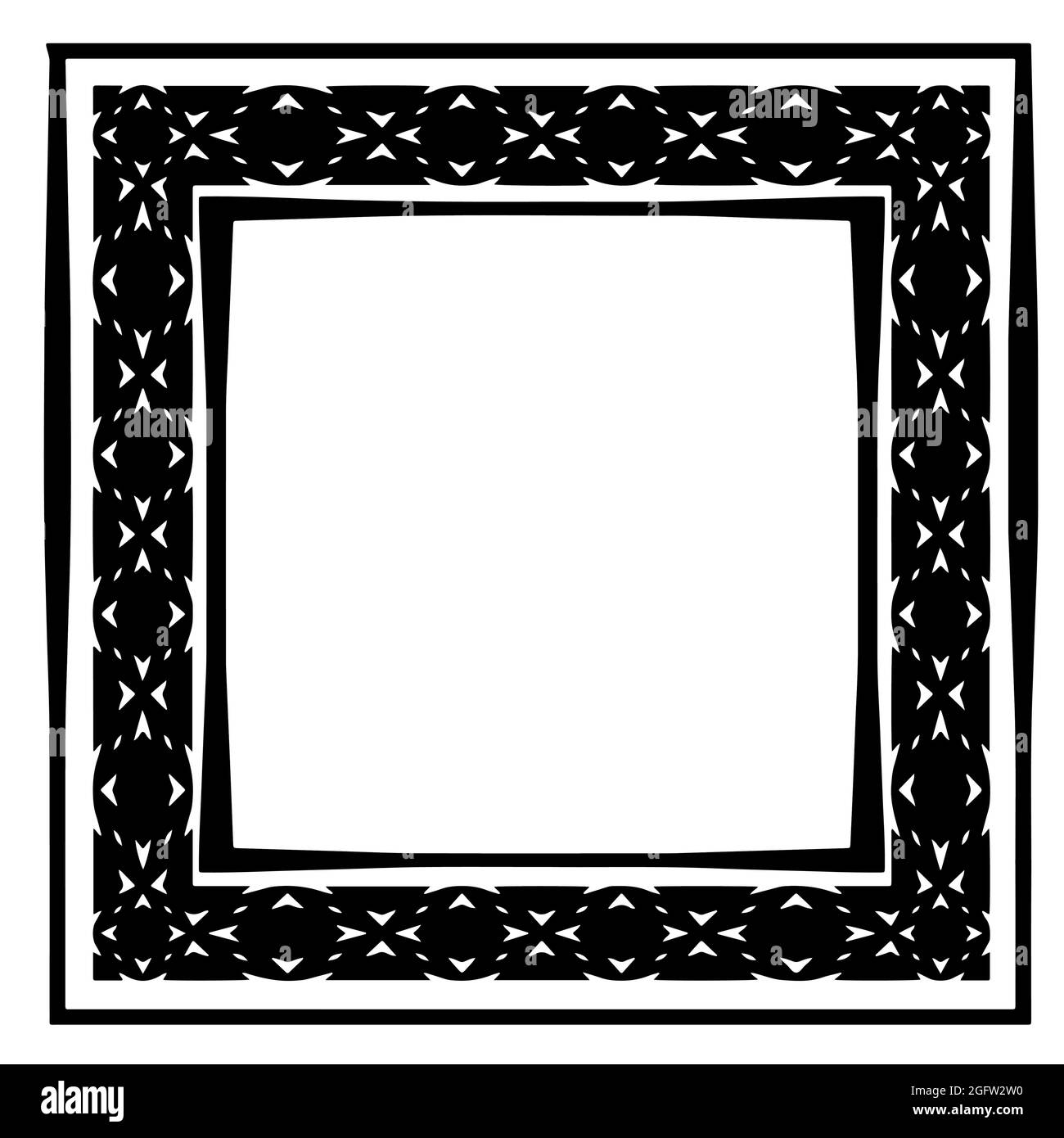 Decorative line art frames for design template. Elegant element for design in Eastern style