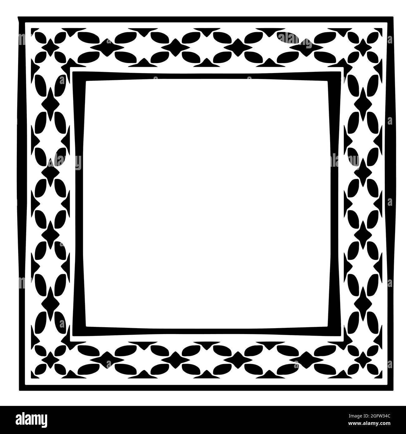 Decorative line art frames for design template. Elegant element for design  in Eastern style, place for text. Black outline floral border. Lace vector  Stock Vector Image & Art - Alamy