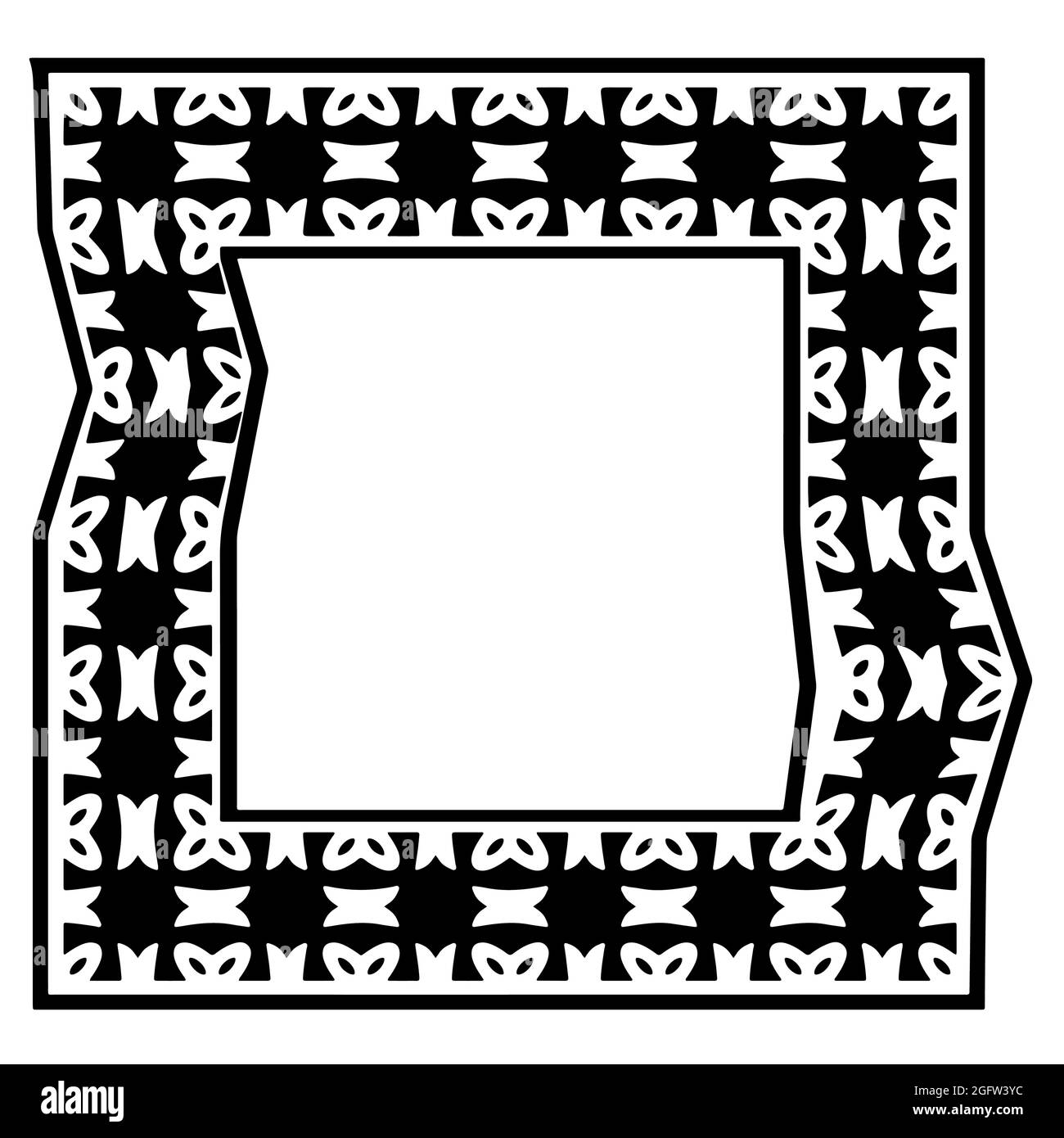 Decorative line art frames for design template. Elegant element for