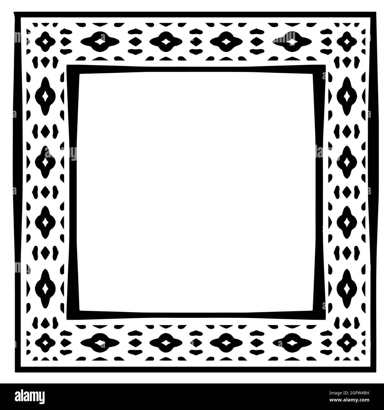 Decorative line art frames for design template. Elegant element for