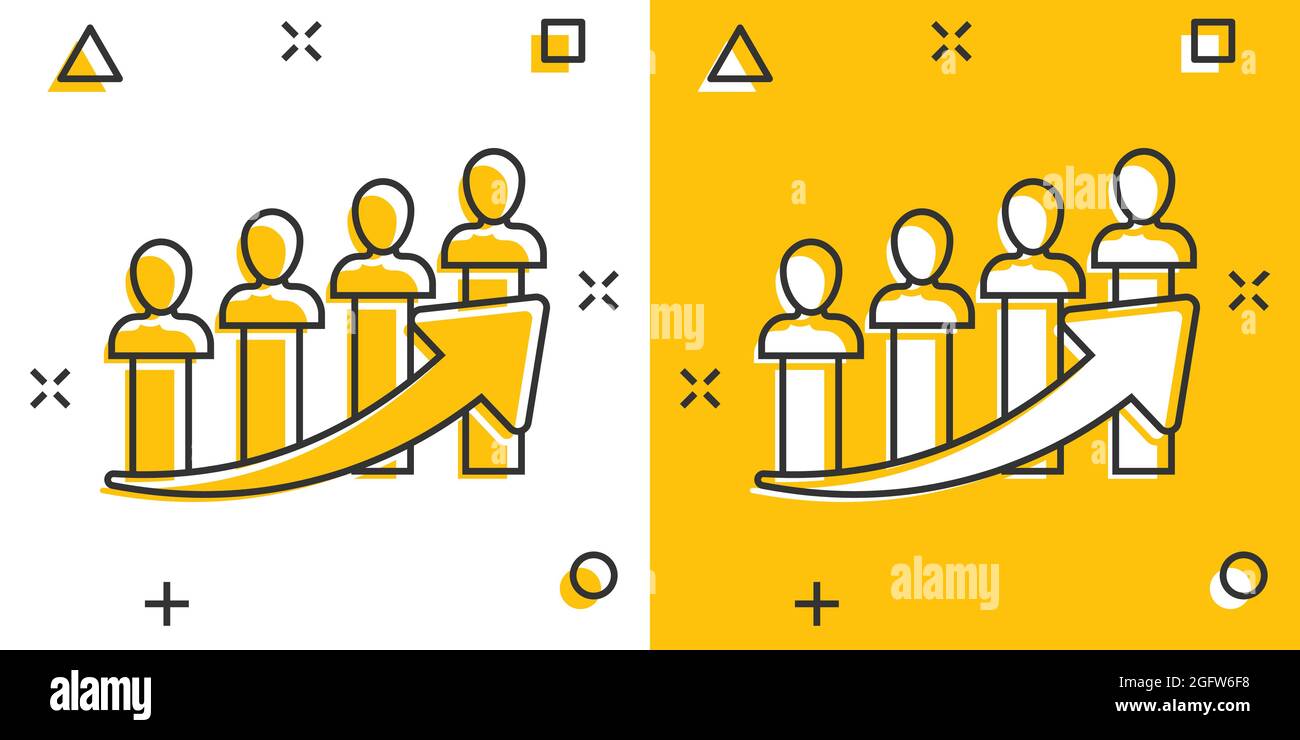 Performance icon in comic style. Career vector cartoon illustration on ...