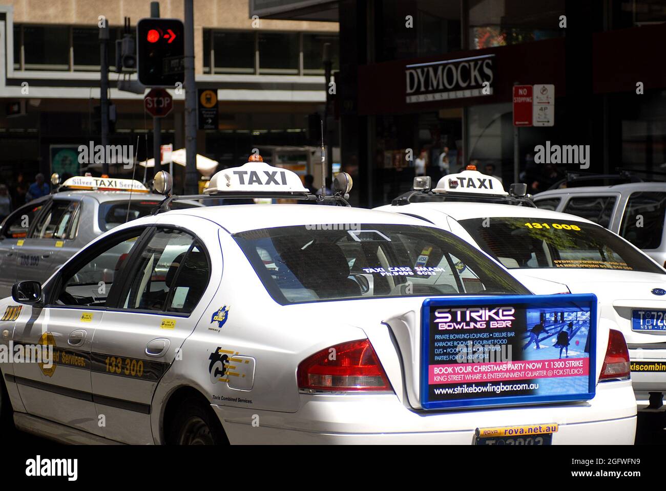 Taxi in Sydney, Australia, New South Wales, Sydney Stock Photo