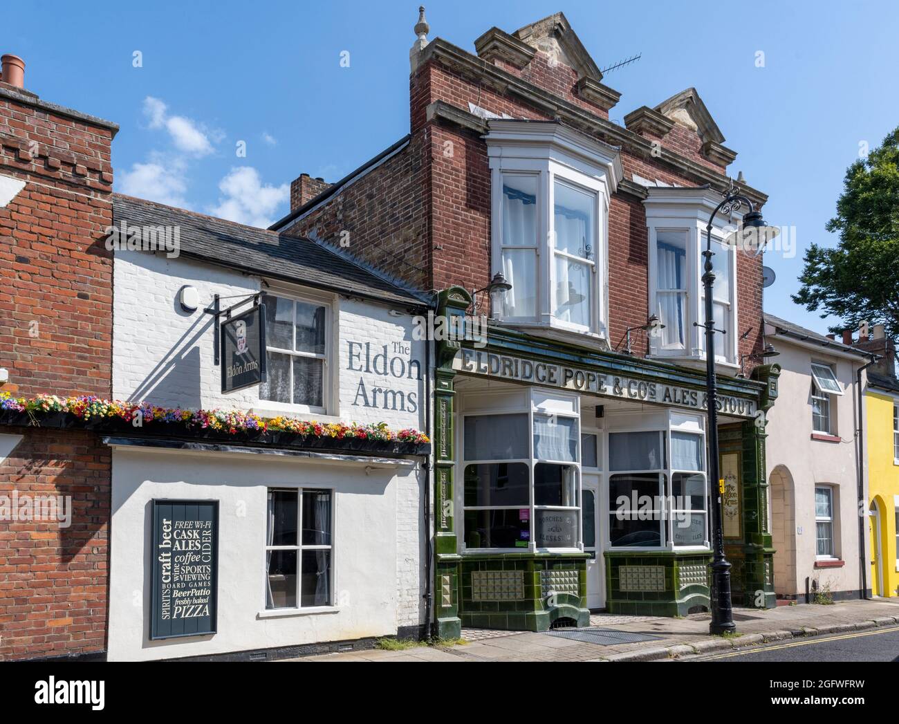 The Eldon Arms - public house - Eldon Street, Southsea, Portsmouth, Hampshire, England, UK. Stock Photo