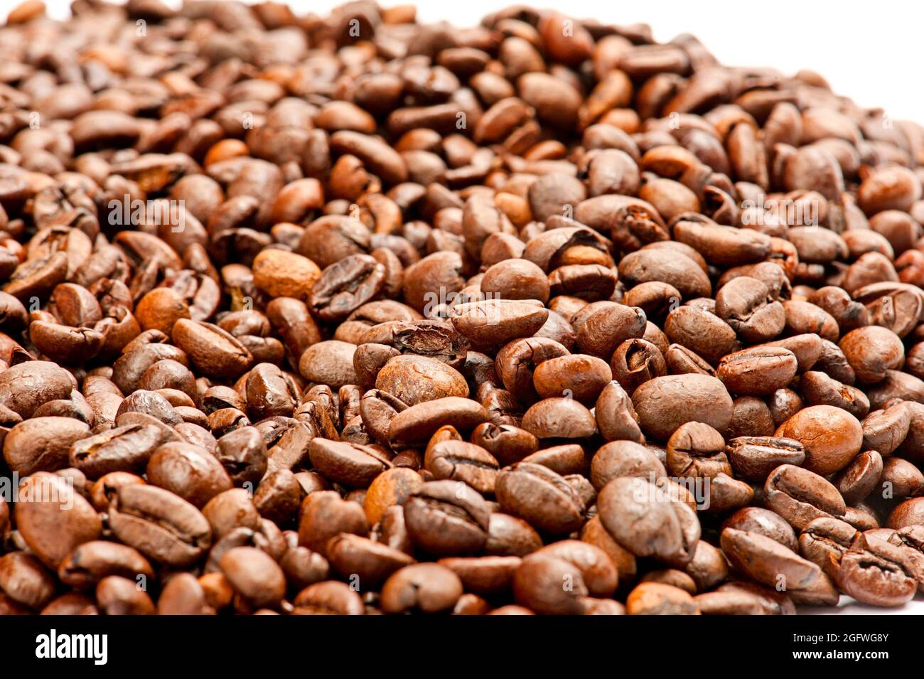 coffee (Coffea spec.), roasted coffee beans Stock Photo