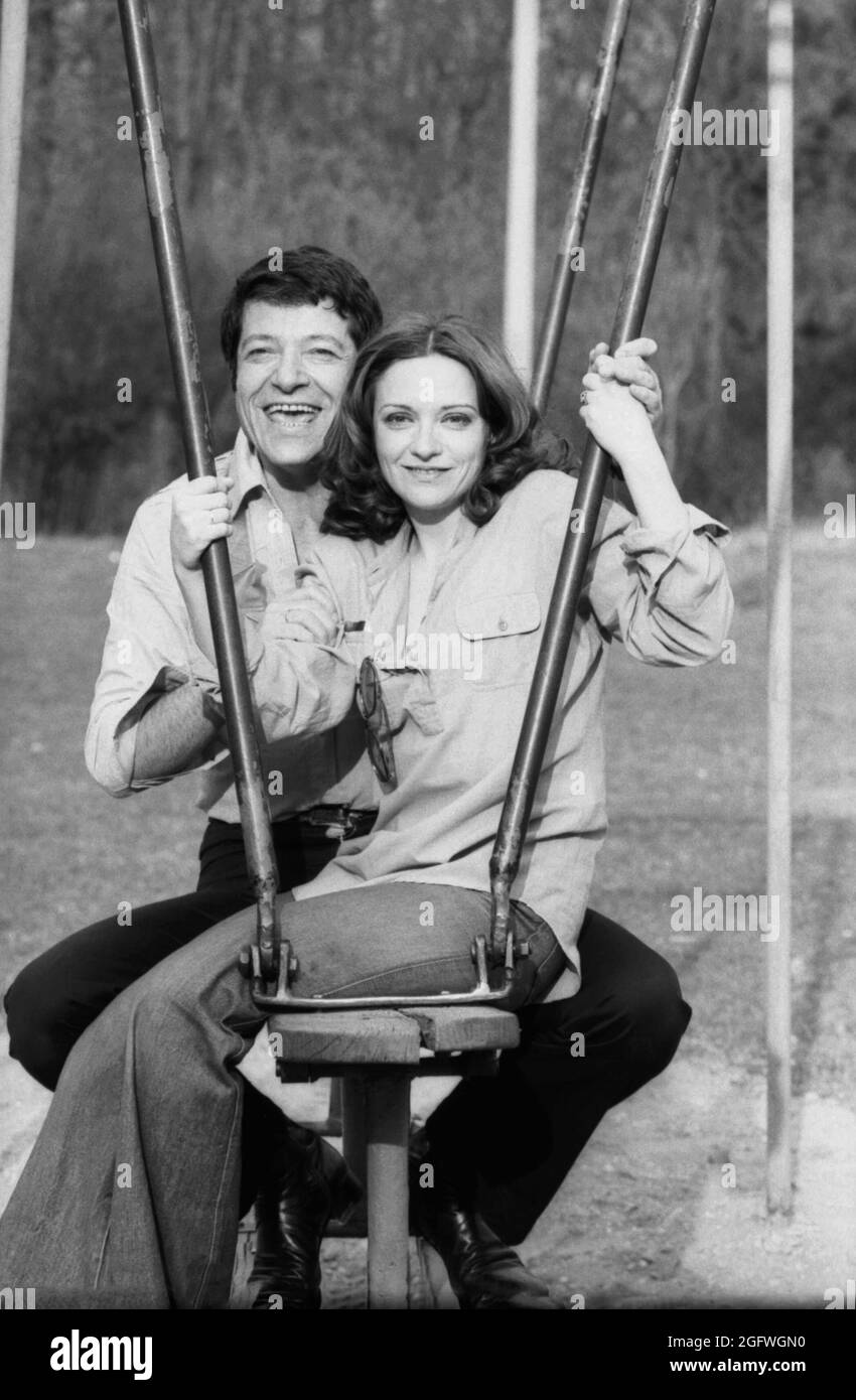Romanian actors Tamara Cretulescu & Ion Dichiseanu, 1979 Stock Photo