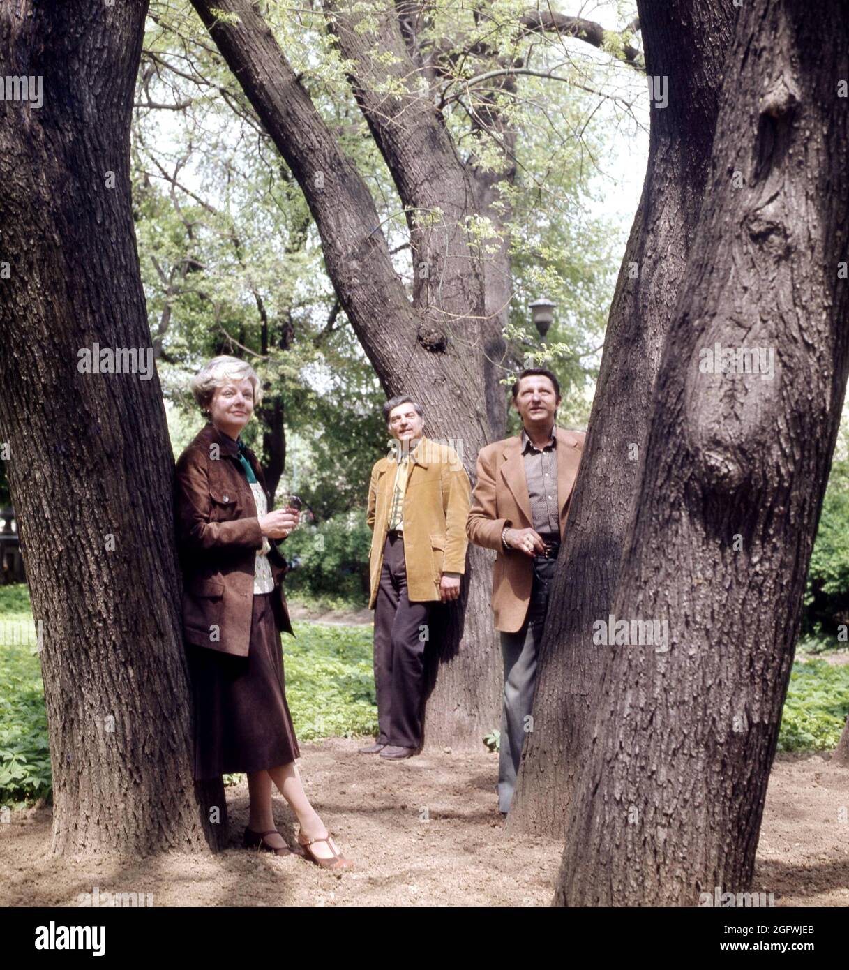 The Romanian actors Ileana Stana-Ionescu, Silviu Stanculescu & Sebastian  Papaiani, approx. 1980 Stock Photo - Alamy