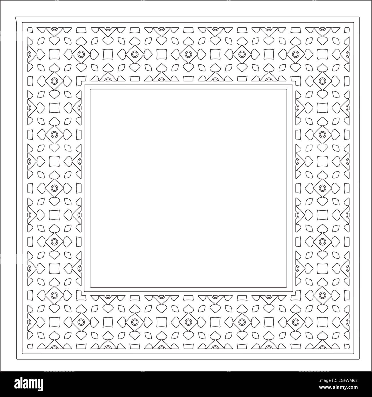 Decorative line art frames for design template. Elegant element for ...