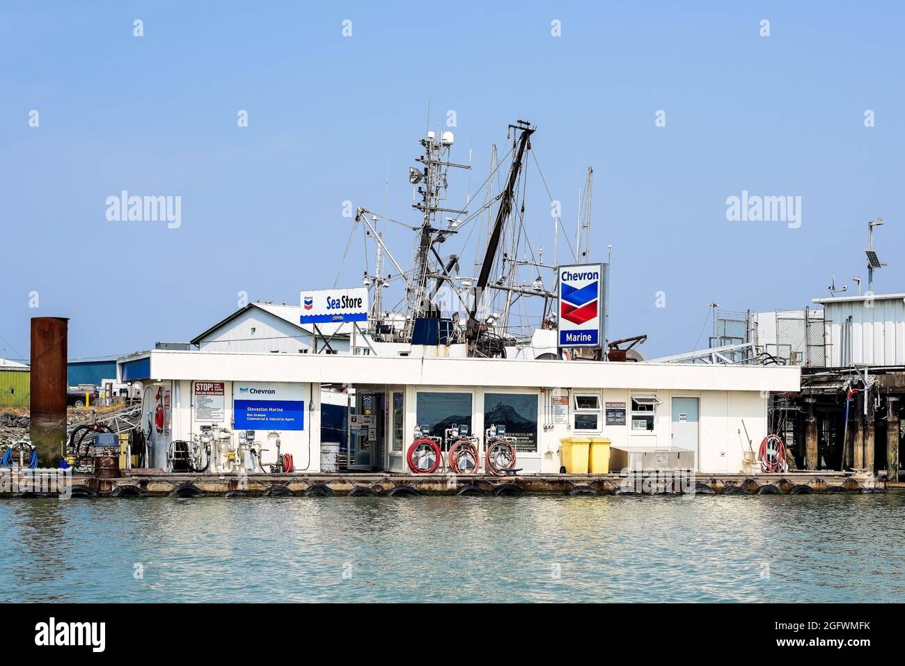 Marine Gas Station, Steveston, B.C Stock Photo Alamy