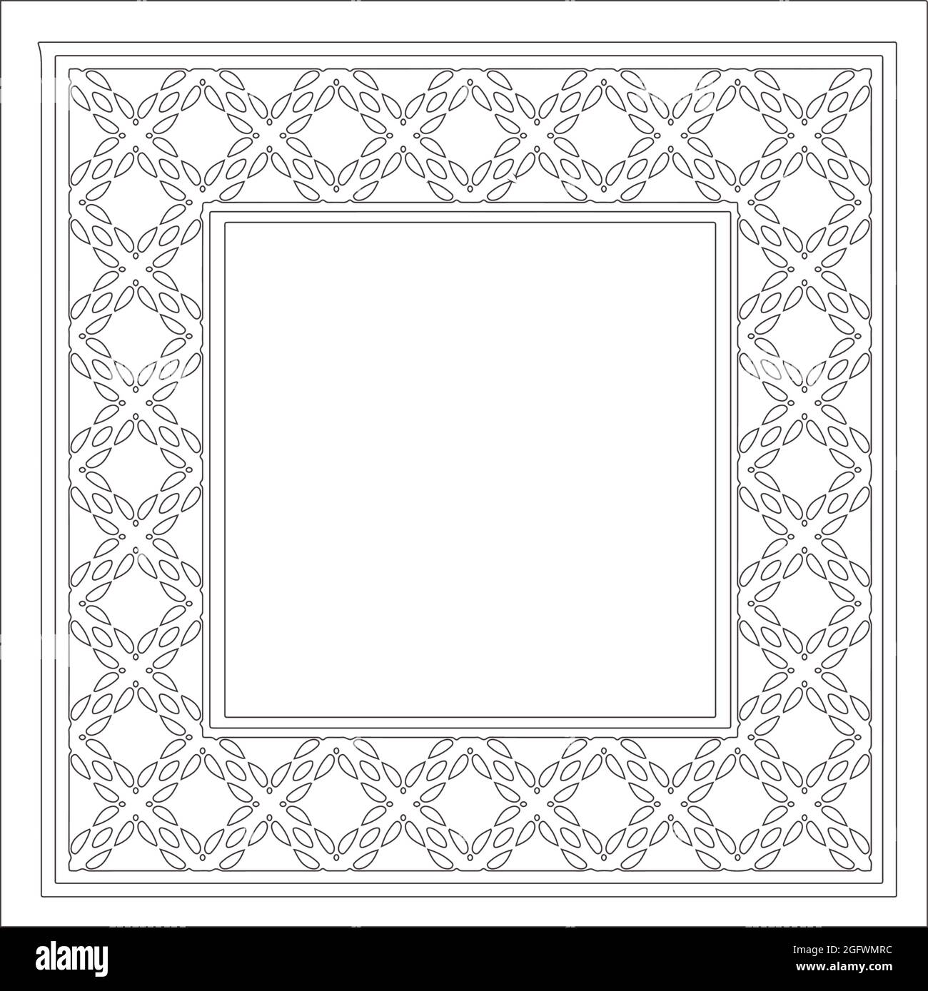 Decorative line art frames for design template. Elegant element for ...
