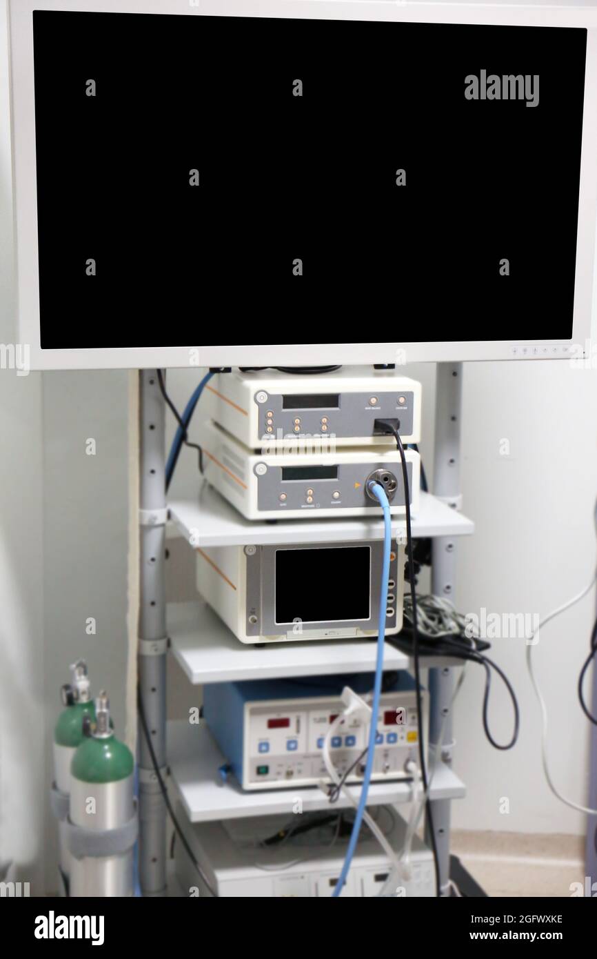 Medical apparatus in modern clinic Stock Photo Alamy