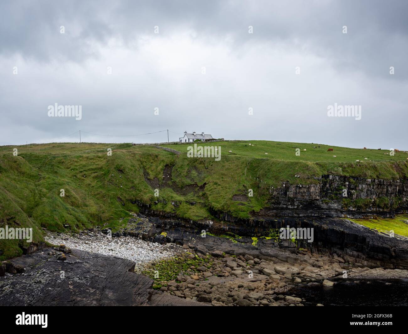 The coast at Mullaghmore, County Sligo. Stock Photo