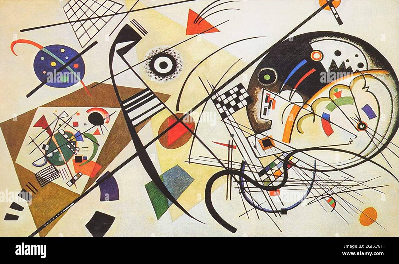Kandinsky abstract painting Stock Photo