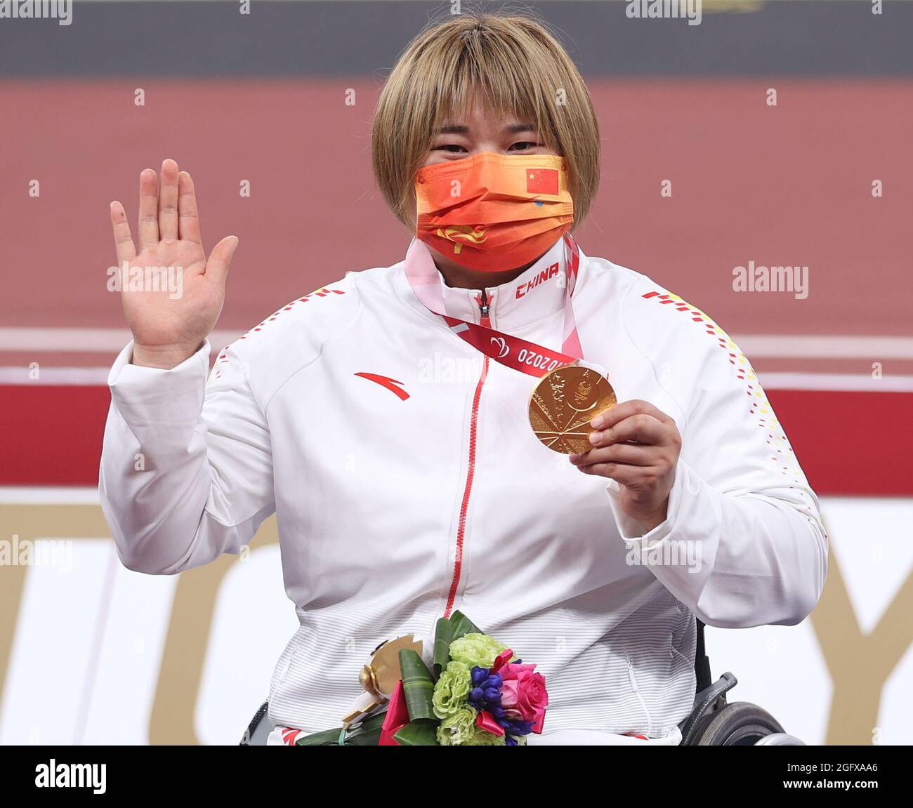 Womens discus throw final medal ceremony hires stock photography and