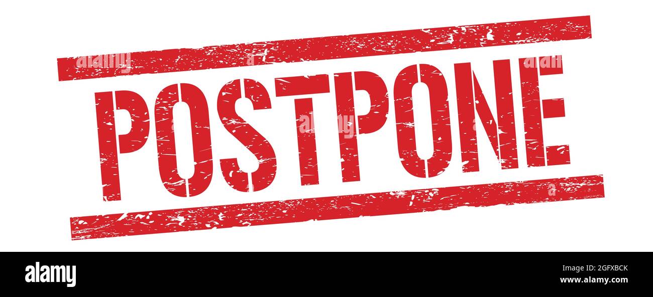 Postpone stamp hi-res stock photography and images - Alamy