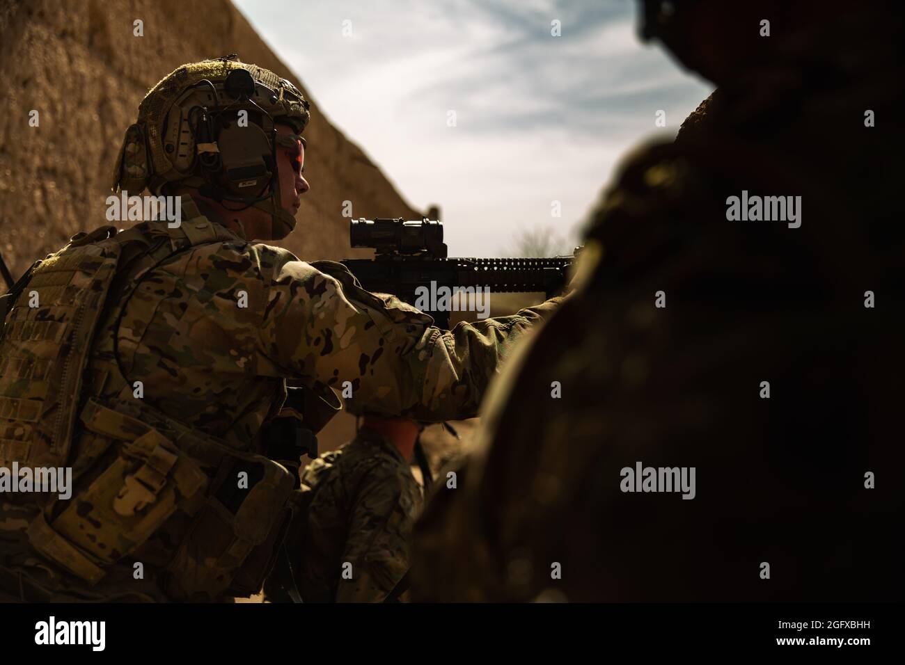 U.S. special operations forces members conduct combat operations in ...