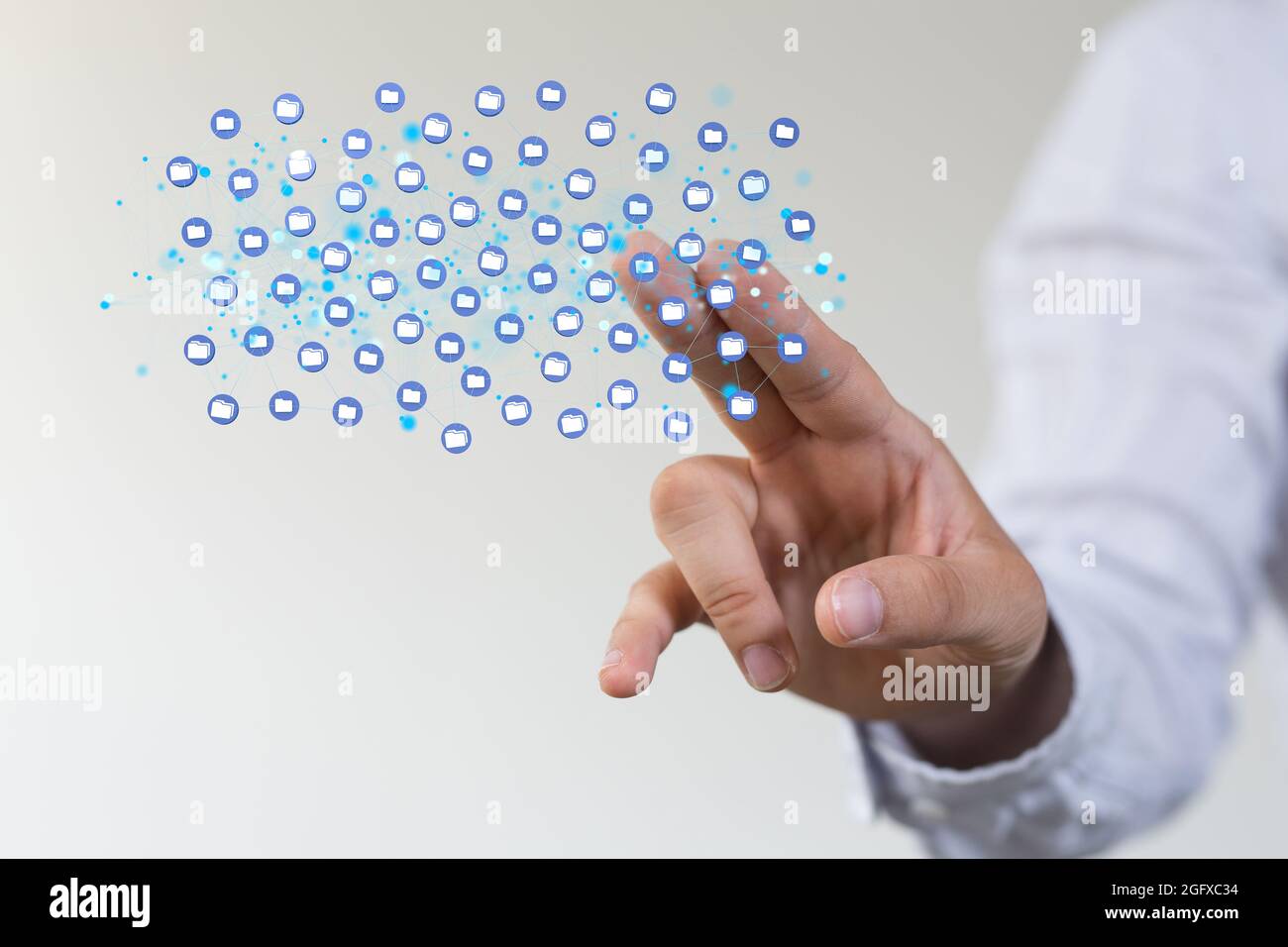 Data network 3d digital info Stock Photo - Alamy