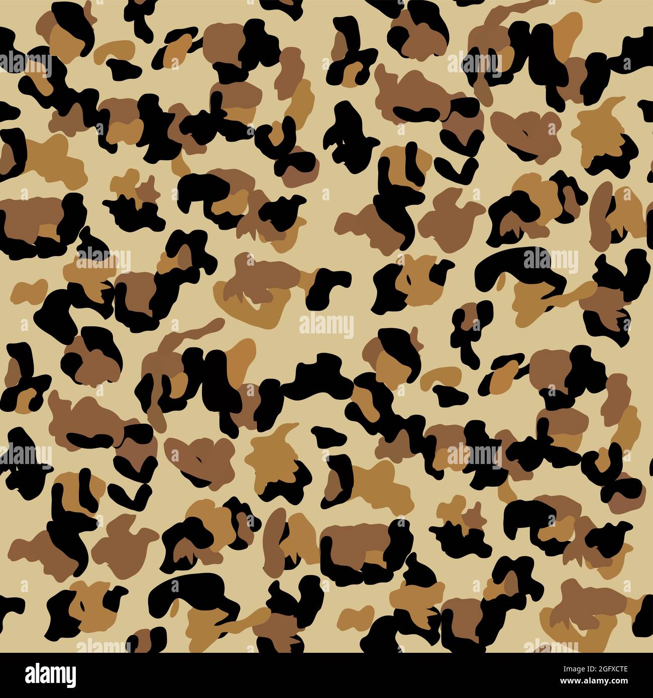 Fashionable Leopard Seamless Pattern. Stylized Spotted Leopard Skin ...
