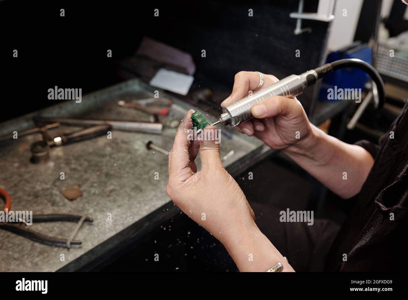 The bench jeweler shop