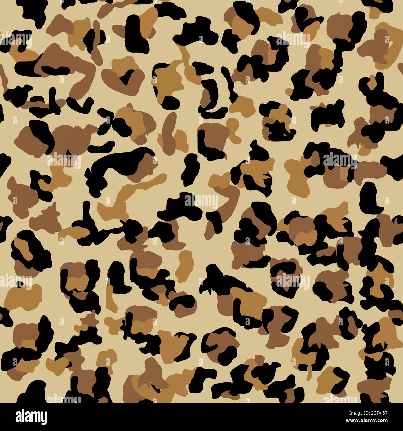 Fashionable Leopard Seamless Pattern. Stylized Spotted Leopard Skin ...
