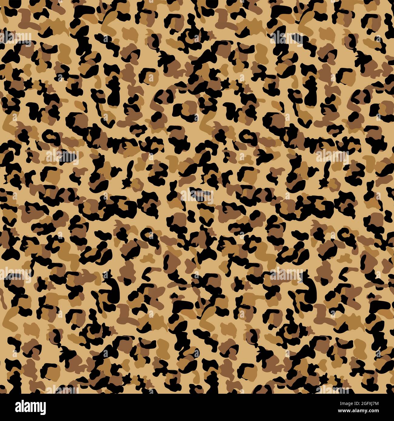 Fashionable Leopard Seamless Pattern. Stylized Spotted Leopard Skin ...
